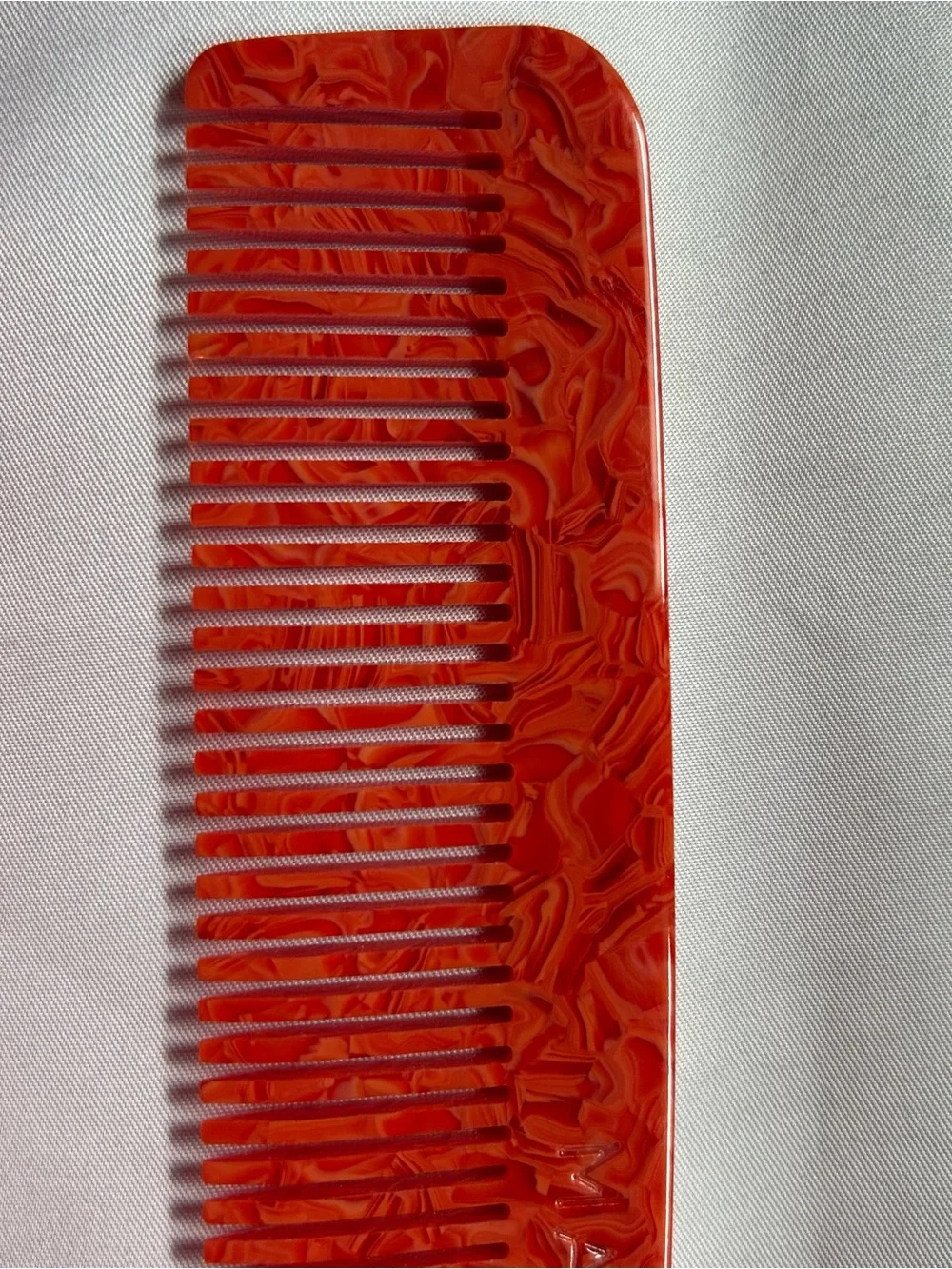 MACHETE No. 1 Comb in Poppy - Marbled Italian Acetate 9” Women's Comb